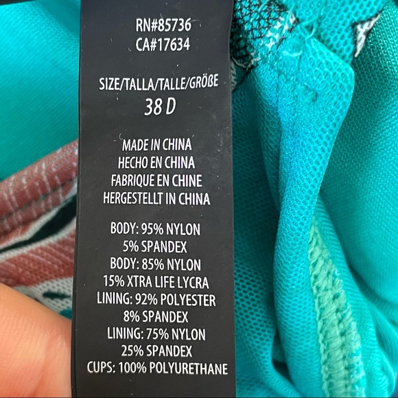 Coco Reef Safari Tropical Underwire Tankini Top - Picture 11 of 15